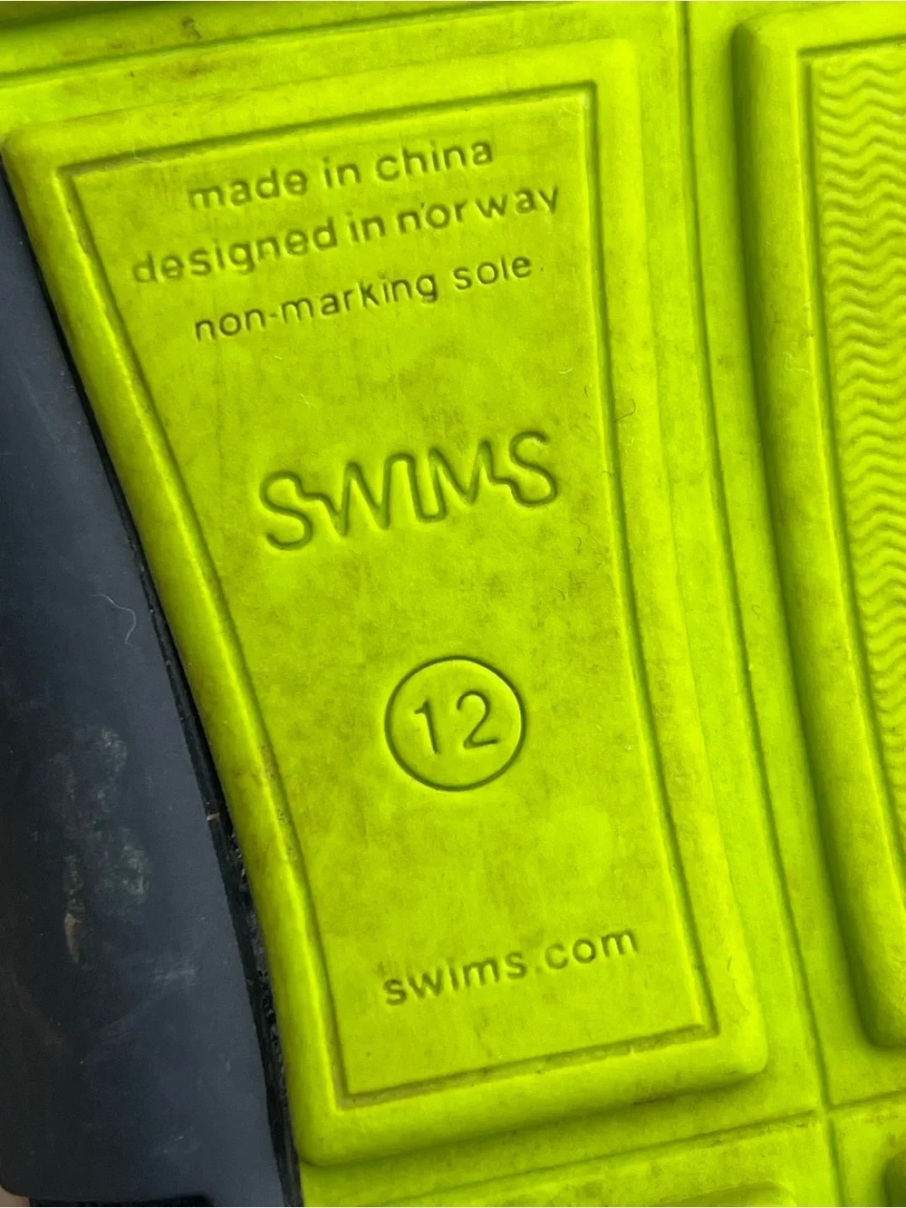 Swims Braided Lace Loafers Men's Size 12 Navy/Lime Moccasins Driving Water Shoes